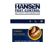 Tablet Screenshot of hansenpestcontrol.net